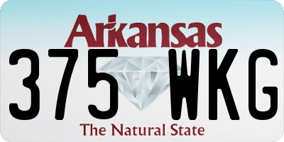 AR license plate 375WKG