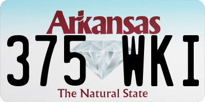AR license plate 375WKI