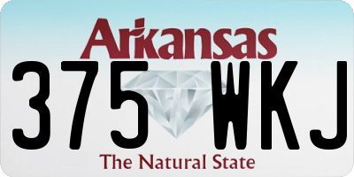 AR license plate 375WKJ