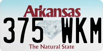 AR license plate 375WKM
