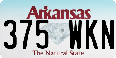 AR license plate 375WKN