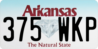 AR license plate 375WKP