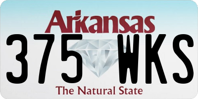 AR license plate 375WKS