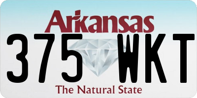 AR license plate 375WKT