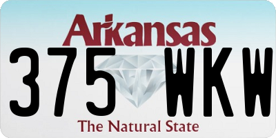 AR license plate 375WKW