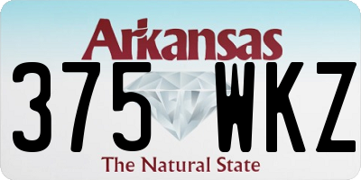 AR license plate 375WKZ