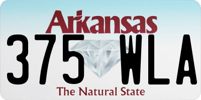 AR license plate 375WLA