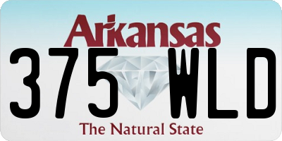 AR license plate 375WLD