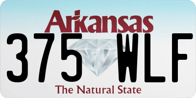 AR license plate 375WLF