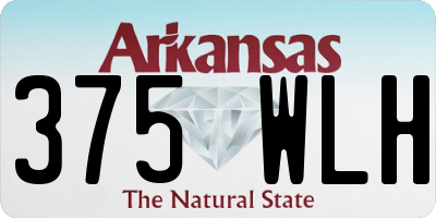 AR license plate 375WLH