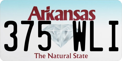 AR license plate 375WLI