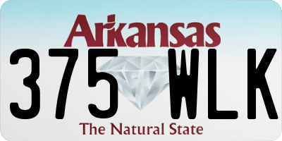 AR license plate 375WLK