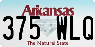 AR license plate 375WLQ