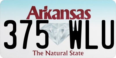 AR license plate 375WLU