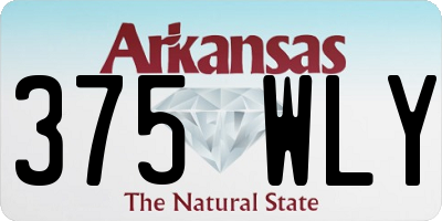 AR license plate 375WLY