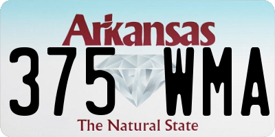 AR license plate 375WMA