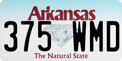 AR license plate 375WMD