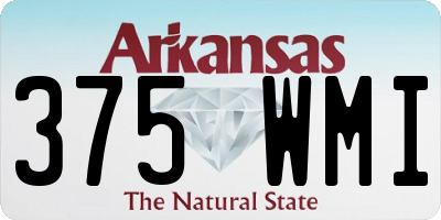 AR license plate 375WMI