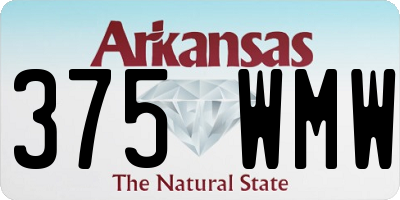 AR license plate 375WMW