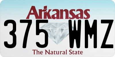 AR license plate 375WMZ