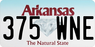 AR license plate 375WNE