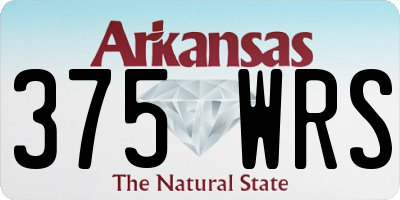 AR license plate 375WRS