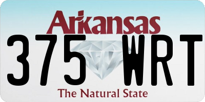 AR license plate 375WRT