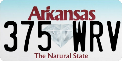 AR license plate 375WRV