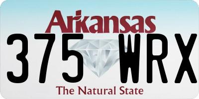 AR license plate 375WRX