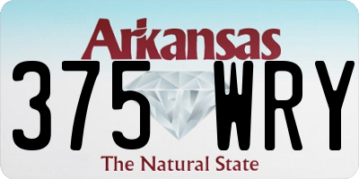 AR license plate 375WRY