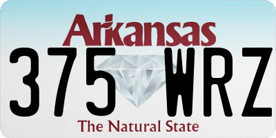 AR license plate 375WRZ