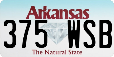 AR license plate 375WSB