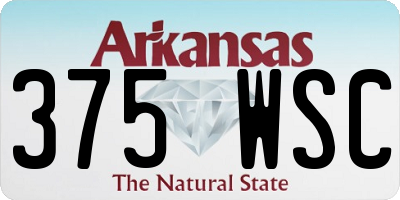AR license plate 375WSC