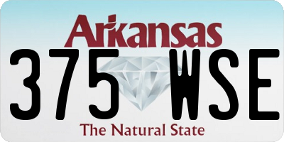 AR license plate 375WSE