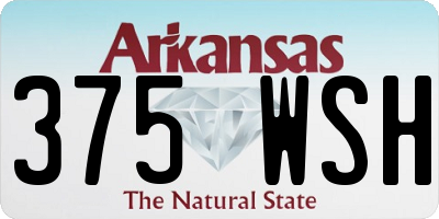 AR license plate 375WSH