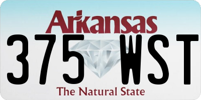 AR license plate 375WST
