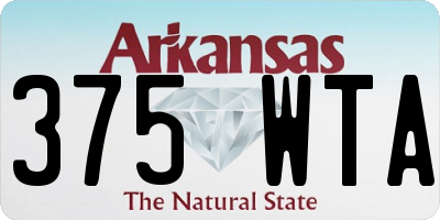 AR license plate 375WTA