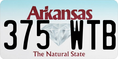 AR license plate 375WTB