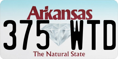 AR license plate 375WTD