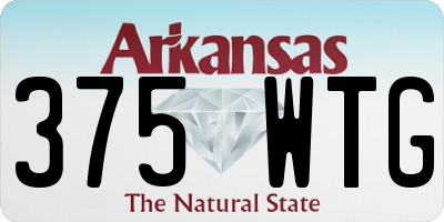 AR license plate 375WTG