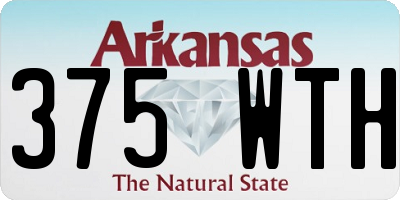 AR license plate 375WTH