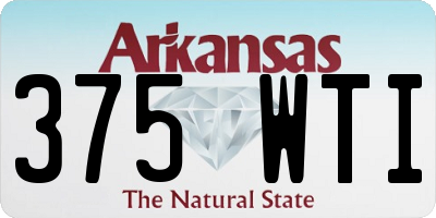 AR license plate 375WTI