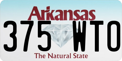 AR license plate 375WTO