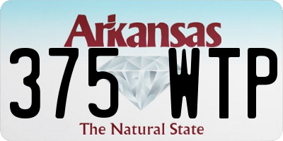 AR license plate 375WTP