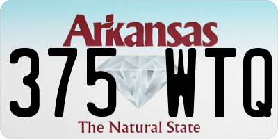 AR license plate 375WTQ