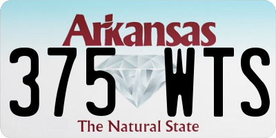 AR license plate 375WTS