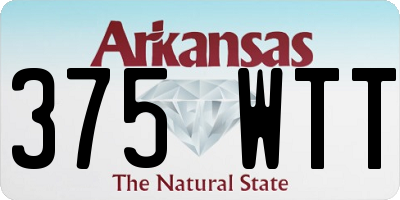 AR license plate 375WTT