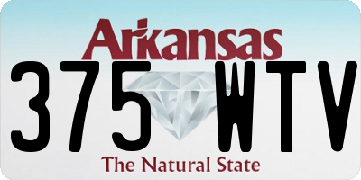 AR license plate 375WTV