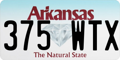 AR license plate 375WTX