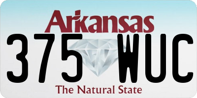 AR license plate 375WUC